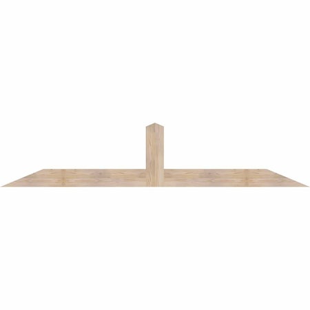 Ekena Millwork Portland Smooth Timber Gable Bracket, Douglas Fir, 96"W x 20"H x 3 1/2"D x 5 1/2"F, 5/12 Pitch GBW096X20X0406POR00SDF